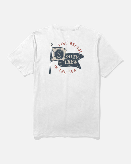 Wavey Ss Tee - White