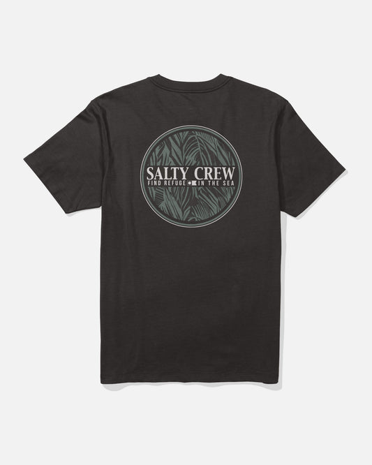Split Fill Ss Tee - Black
