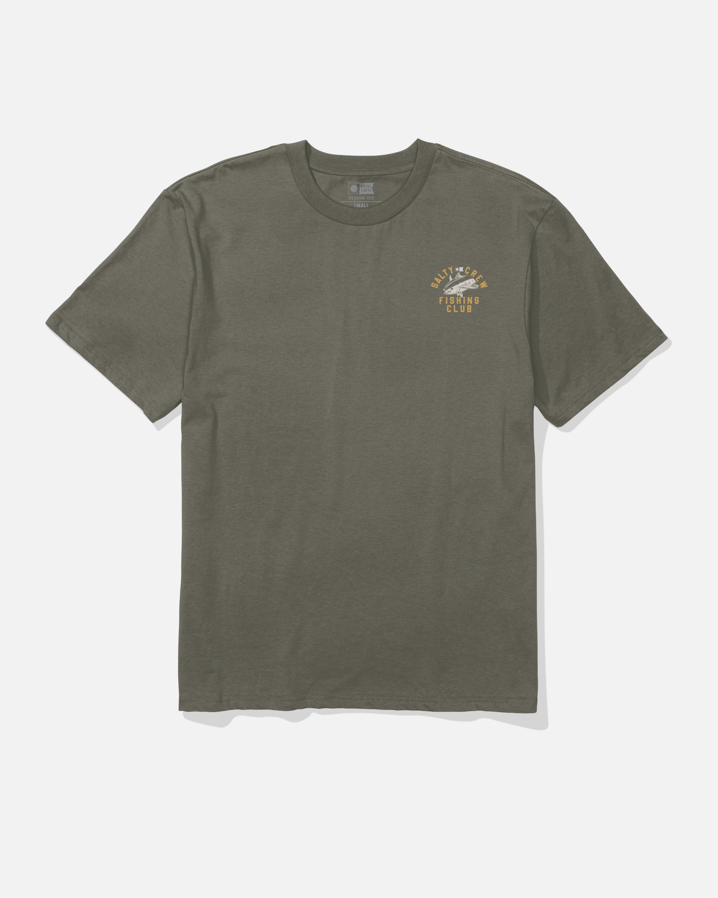Fish Club Ss Tee - Dusty Olive