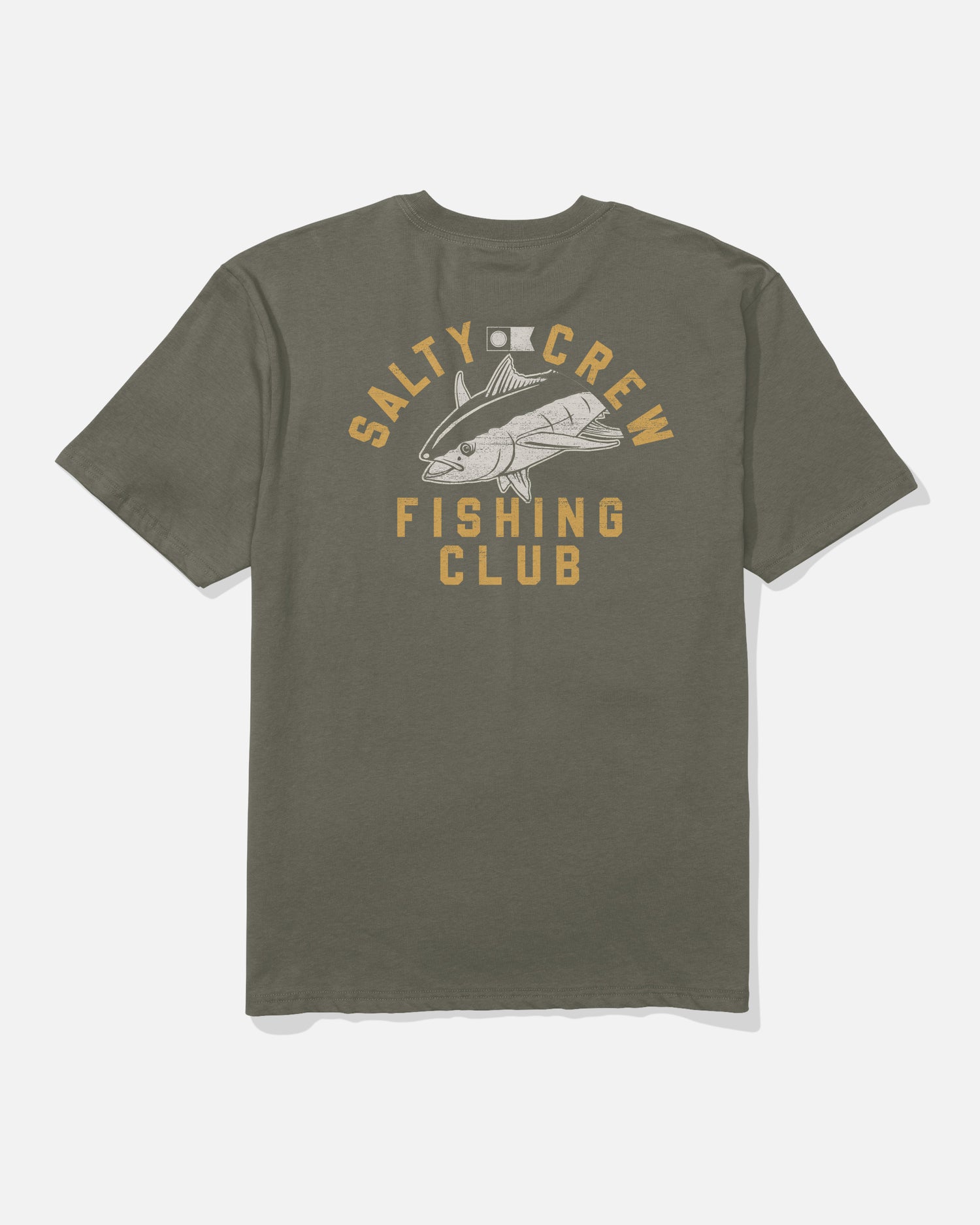 Fish Club Ss Tee - Dusty Olive