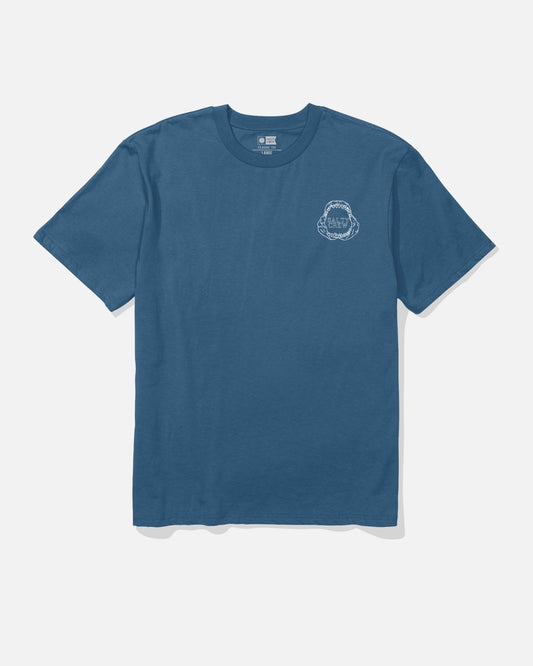 Great Wht Ss Tee - Cast Blue