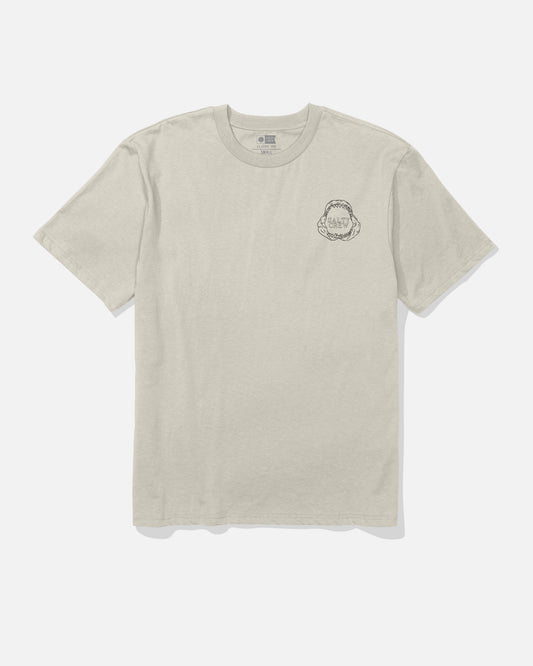 Great Wht Ss Tee - Moonbeam