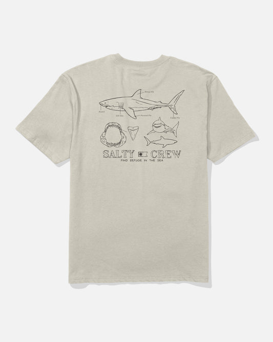 Great Wht Ss Tee - Moonbeam