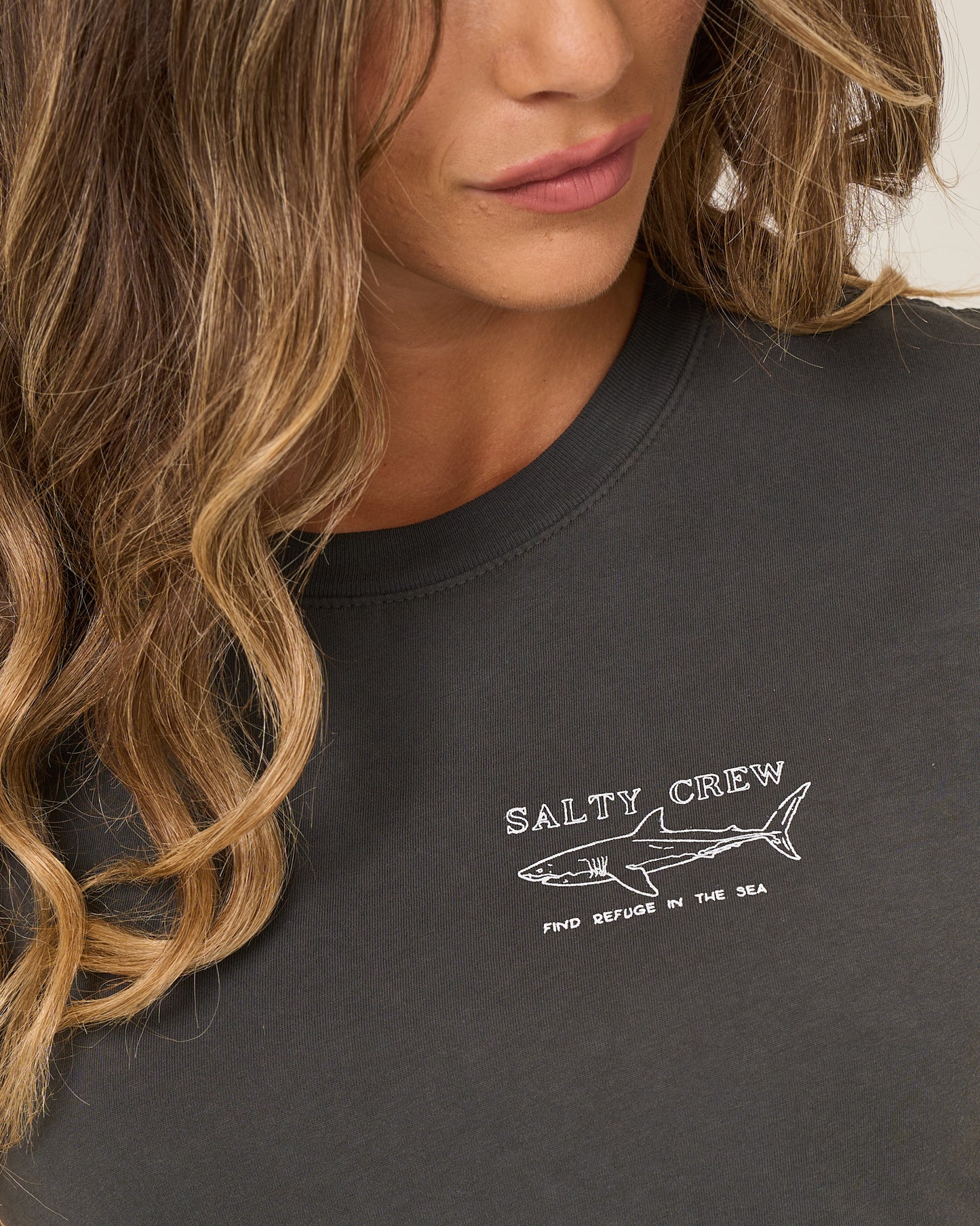 Shark Anatomy Modern Tee - Charcoal