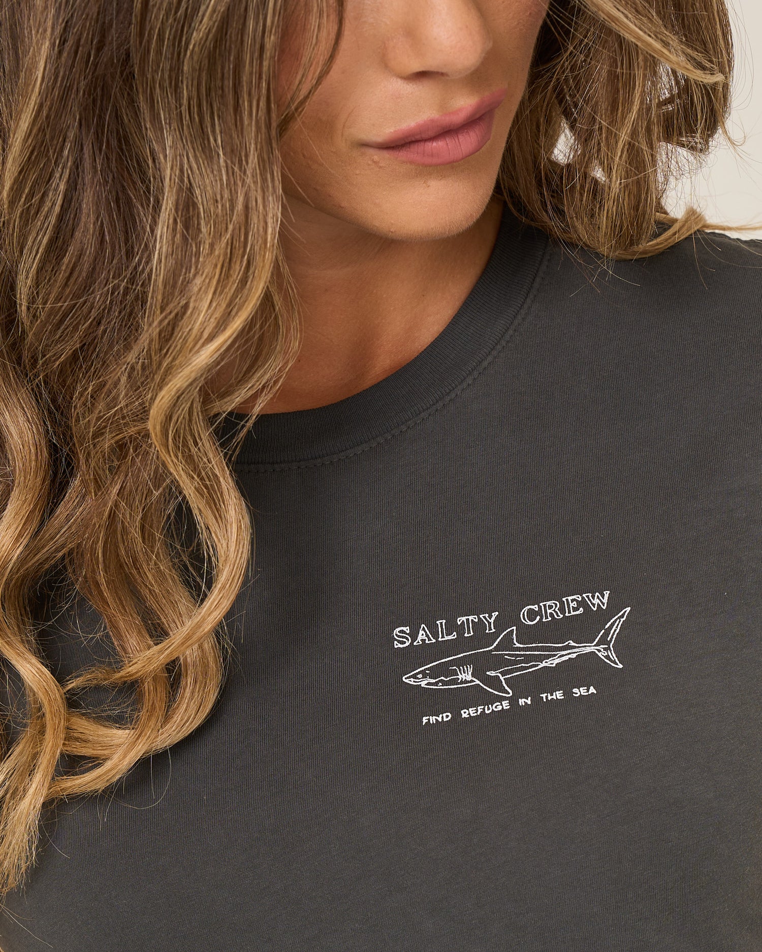 Shark Anatomy Modern Tee - Charcoal