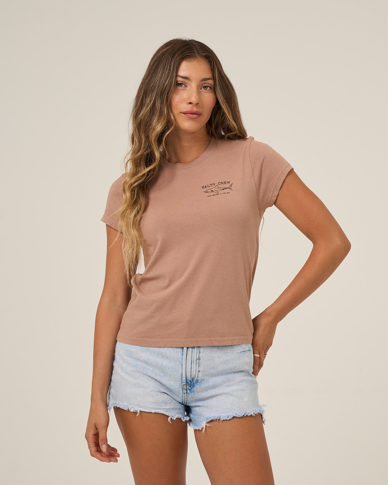 Shark Anatomy Modern Tee - Mocha