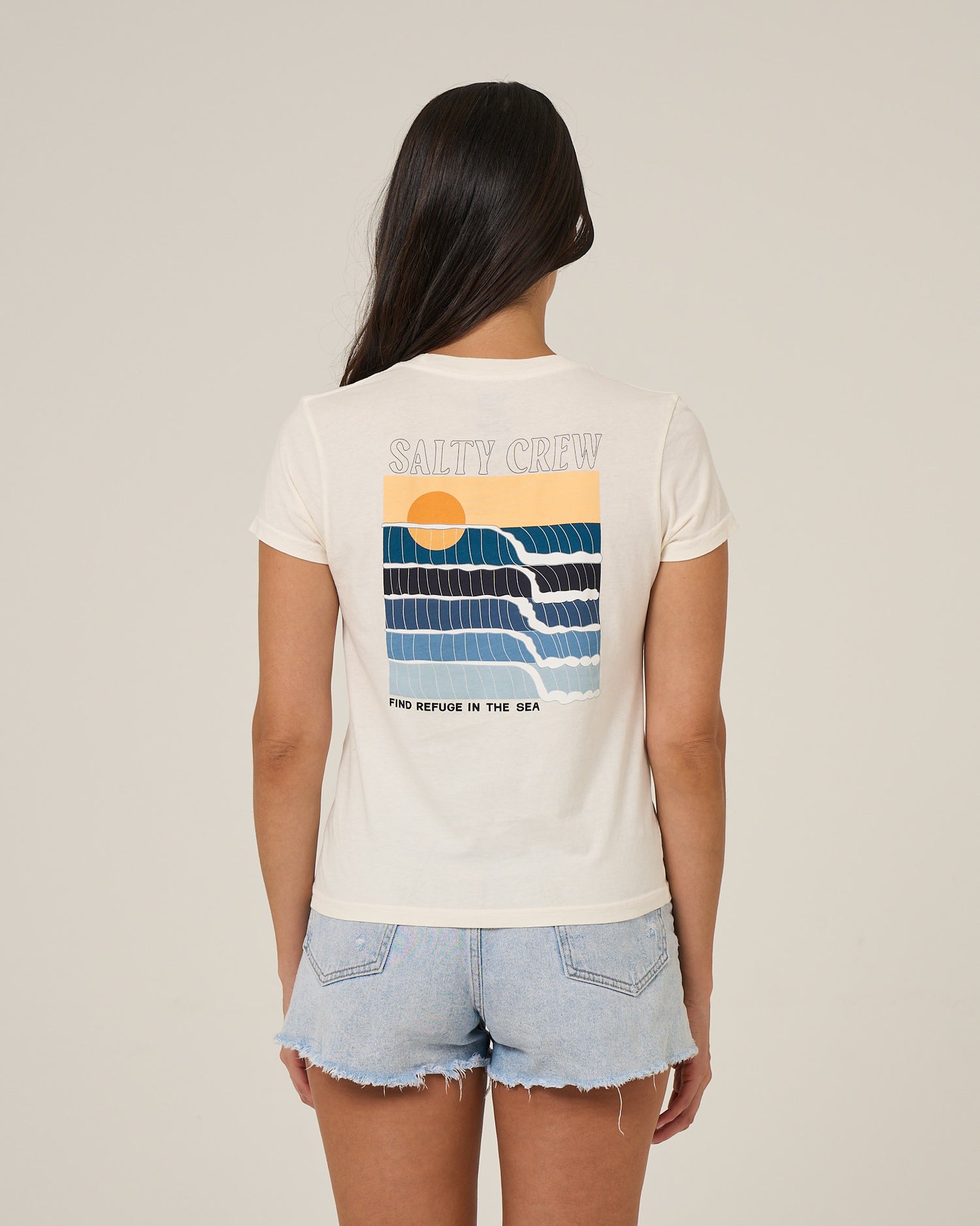 Retro Wave Modern Tee - Off White