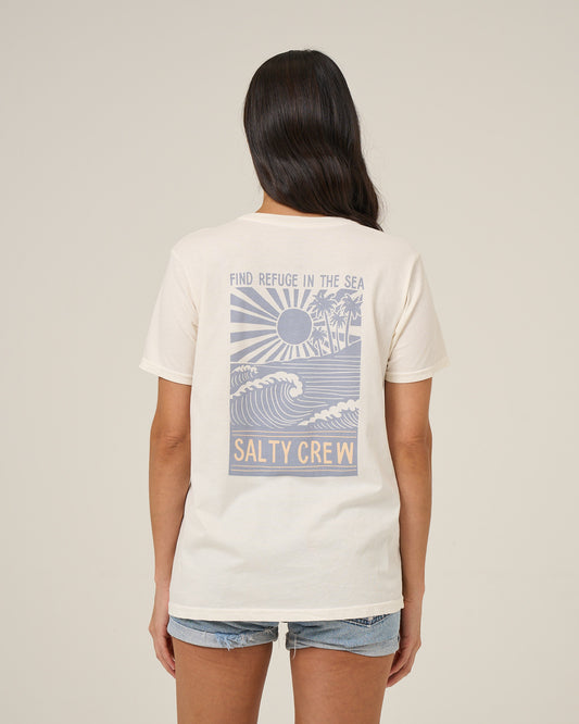 Rise And Smile Bf Tee - Off White
