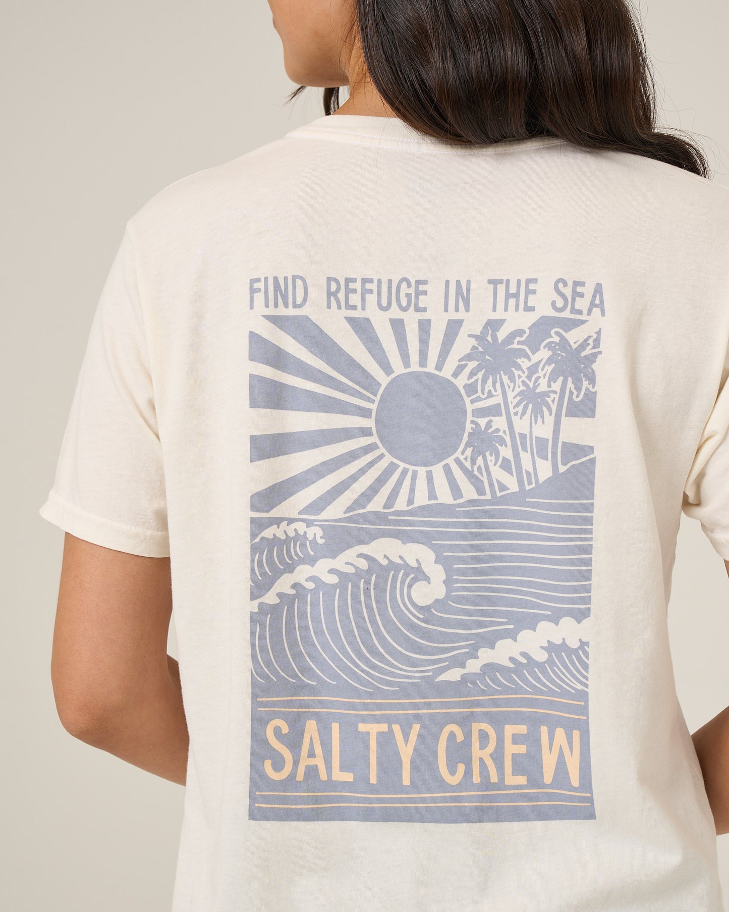 Rise And Smile Bf Tee - Off White