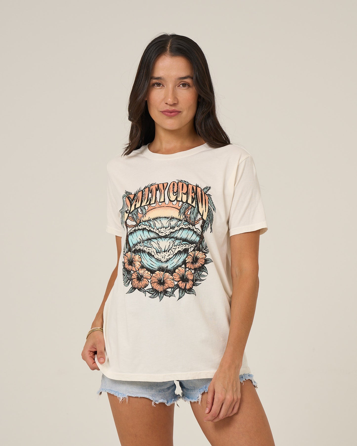 Sc Tour Bf Tee - Off White