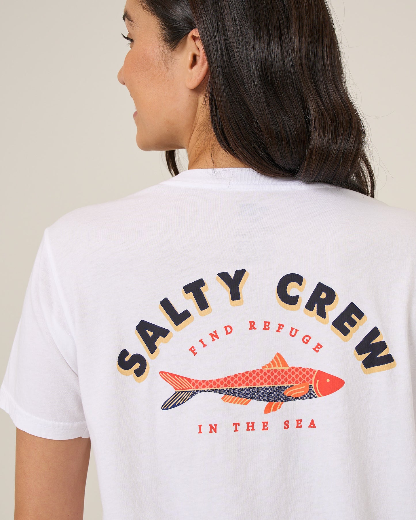 Salty Sardine Bf Tee - White