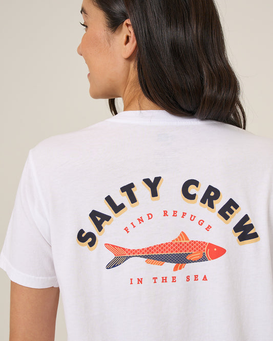 Salty Sardine Bf Tee - White