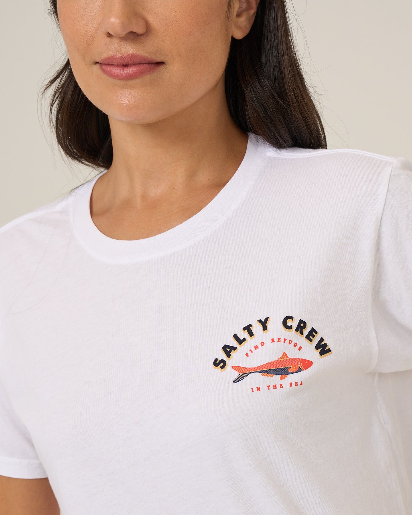 Salty Sardine Bf Tee - White