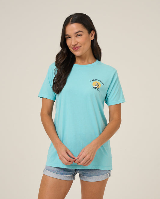 Beach Hut Bf Tee - Aquamarine