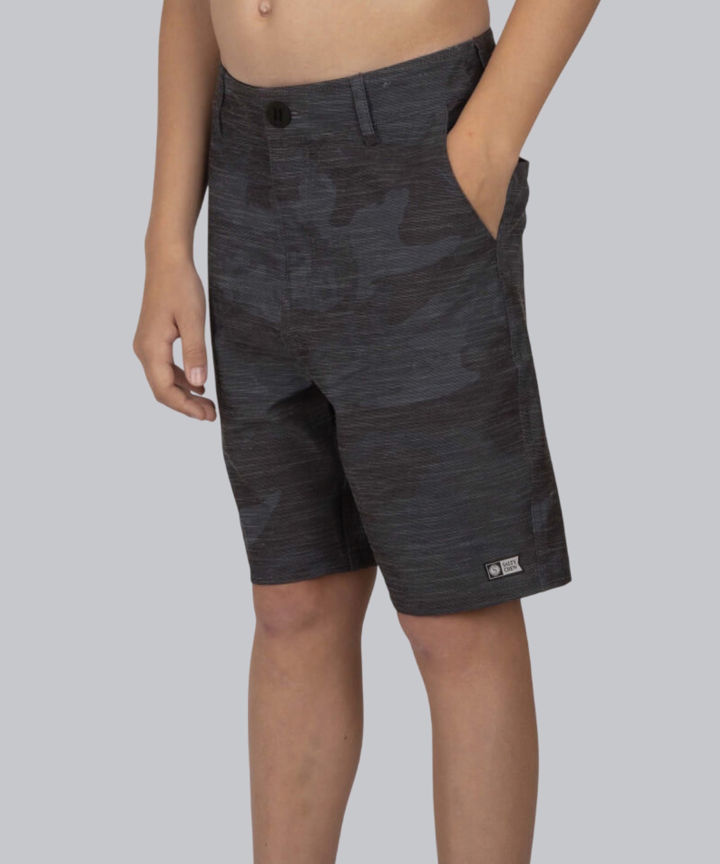 Drifter 2  Utility Short Kids - Black Camo