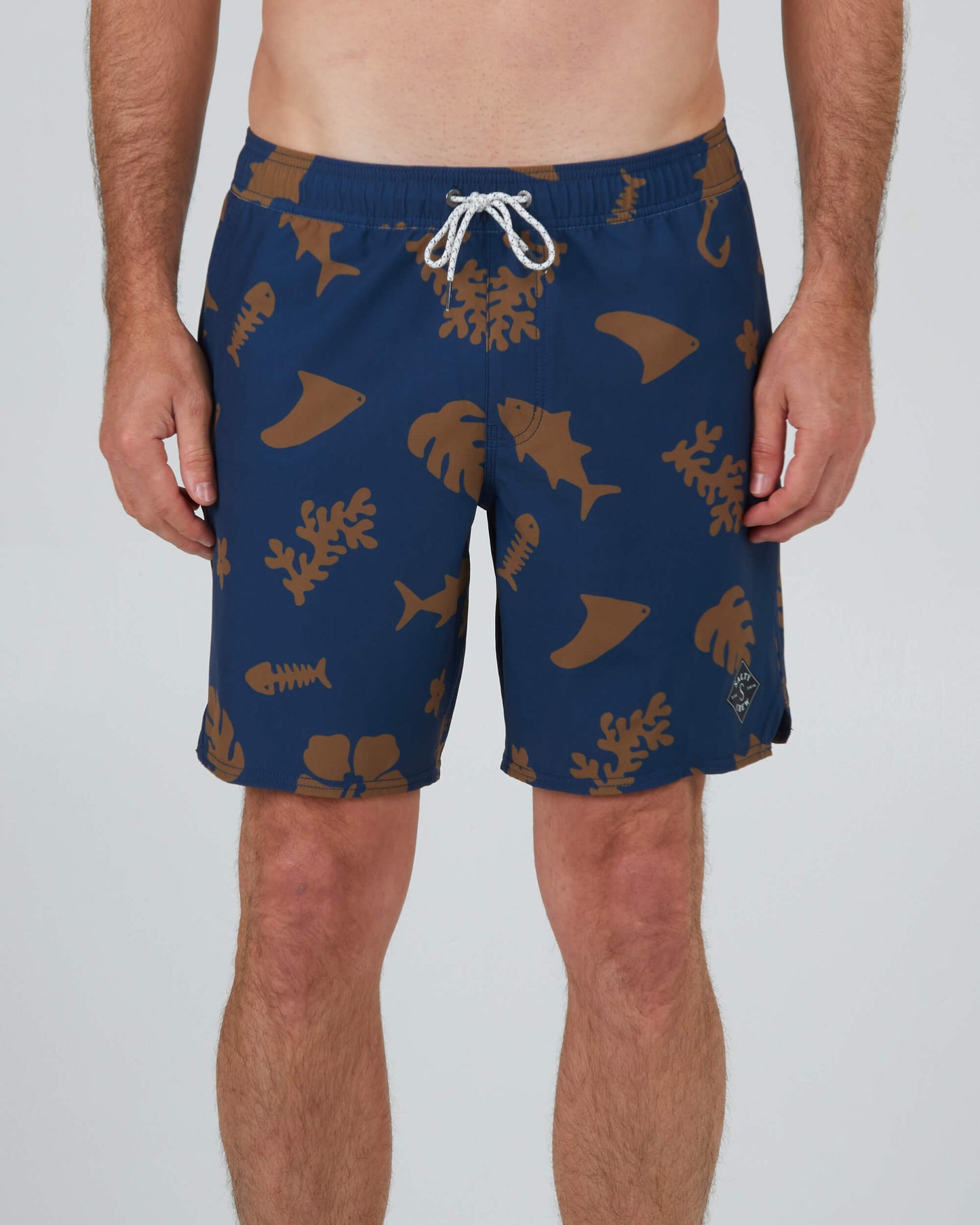 Salty Crew Men - Lowtide Elastic Boardshort - Navy/Gold