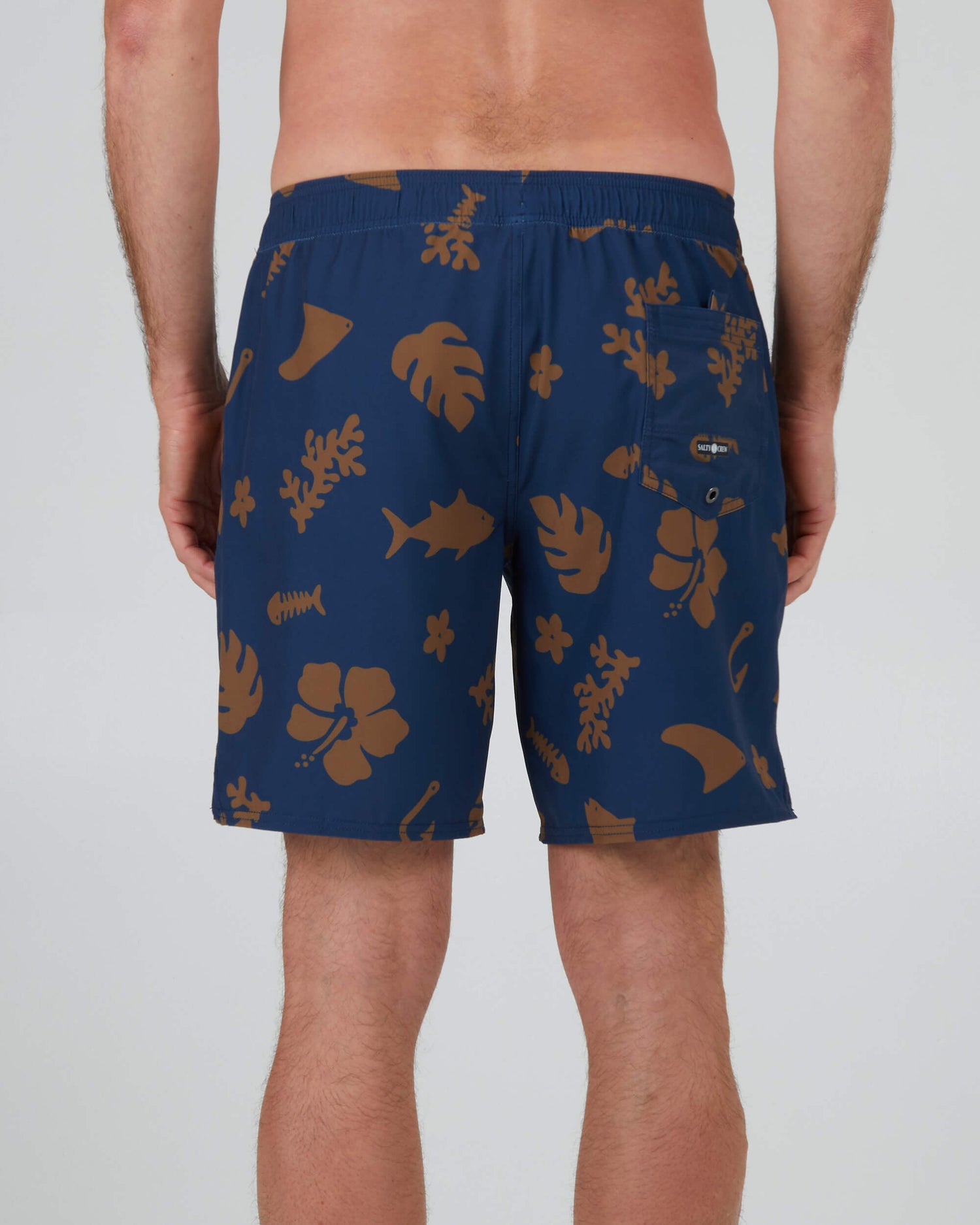 Salty Crew Men - Lowtide Elastic Boardshort - Navy/Gold