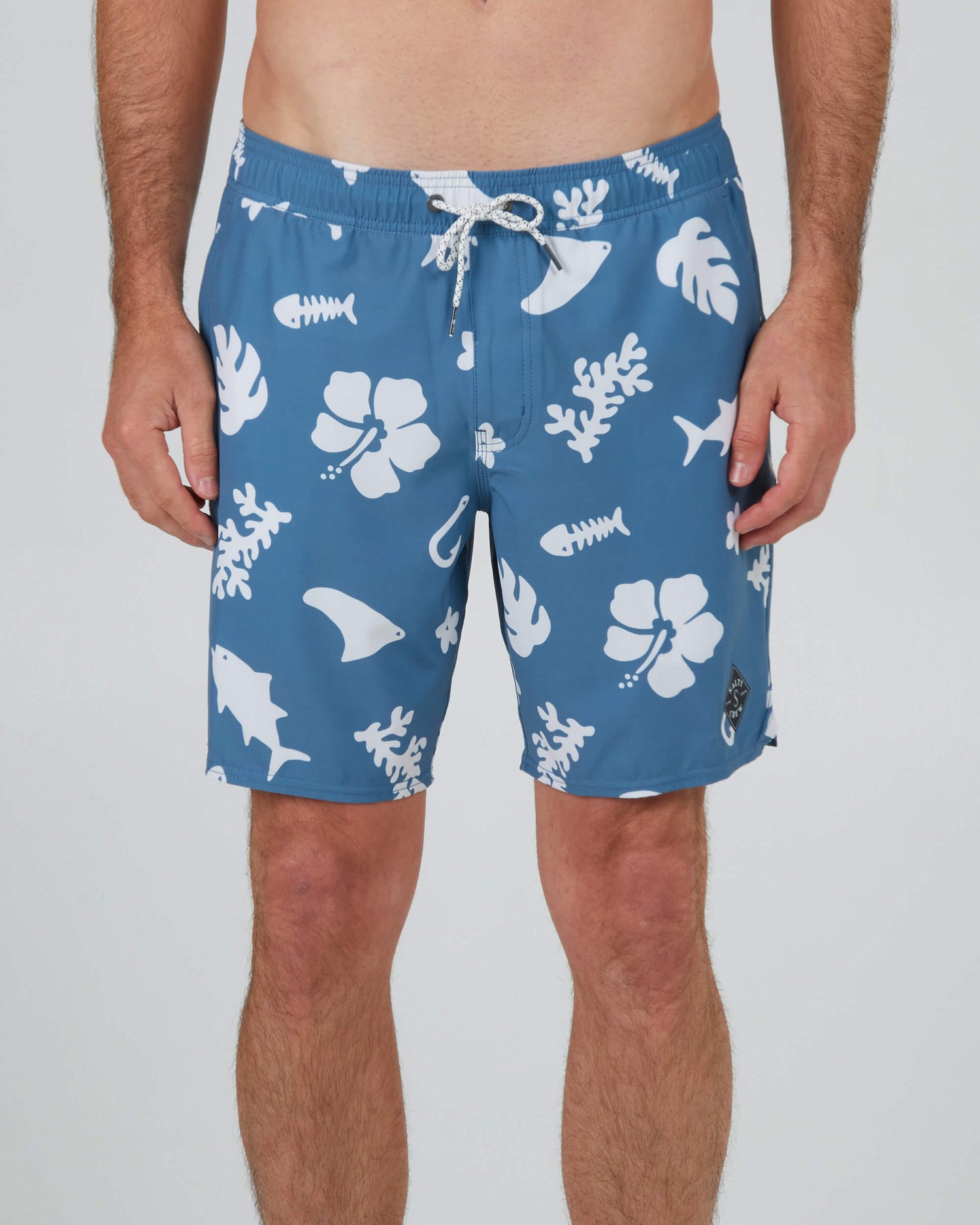 Salty Crew Men - Lowtide Elastic Boardshort - Slate/White