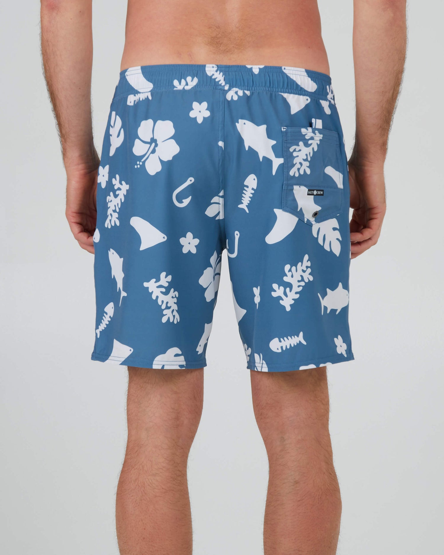 Salty Crew Men - Lowtide Elastic Boardshort - Slate/White