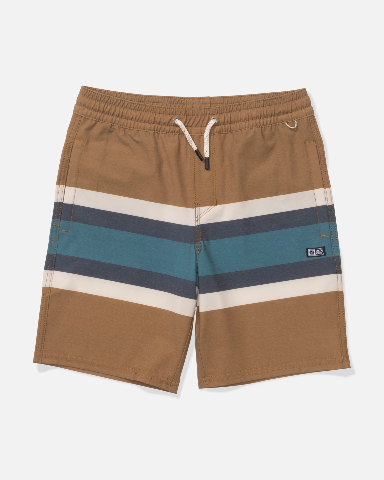 Crew  Stripe Volley  Kids - Bronze Brown