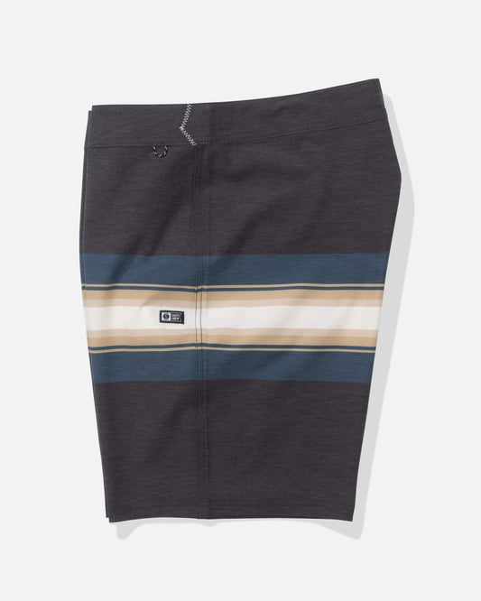 Crew Stripe Boardshort - Pirate Black