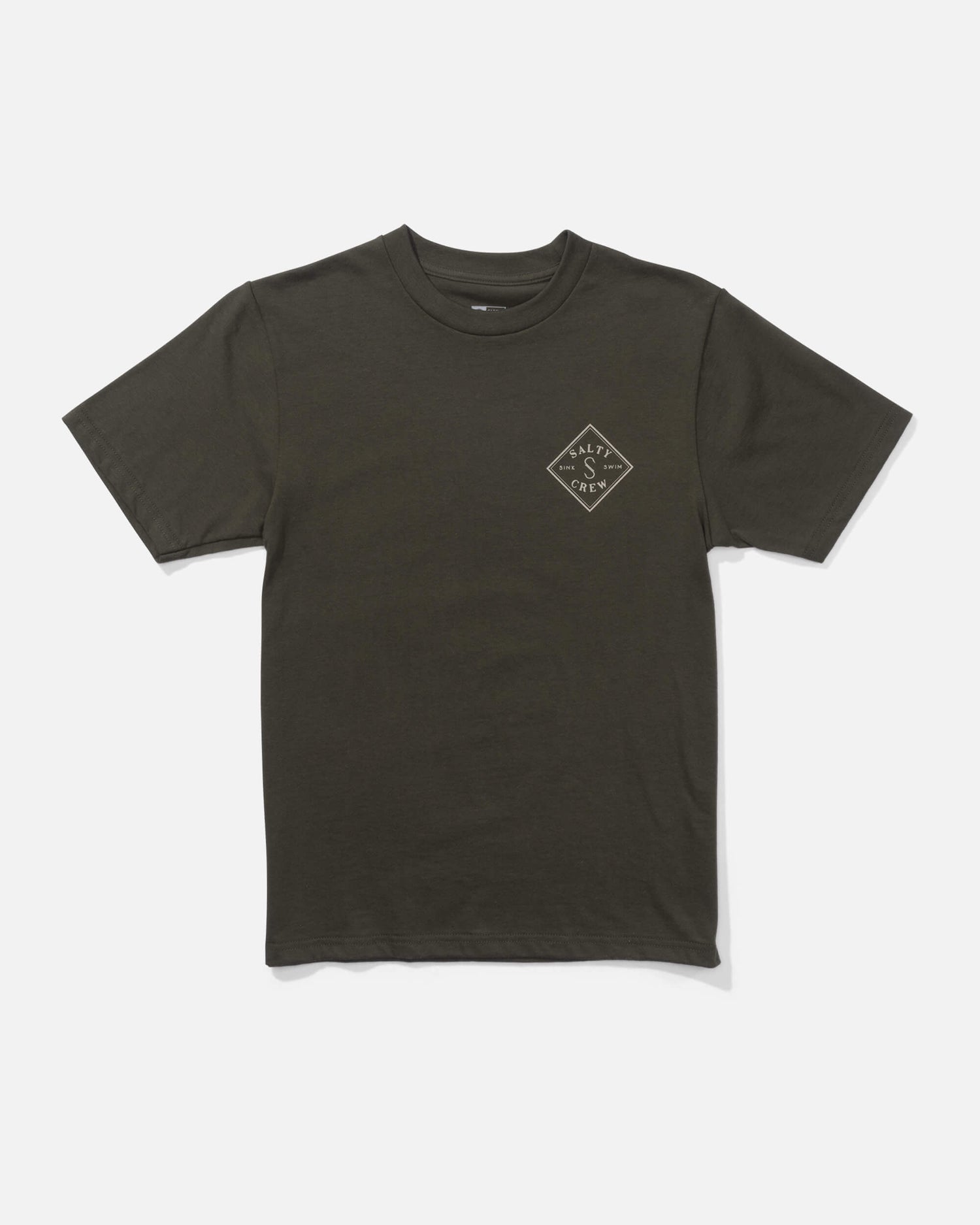Salty crew T-SHIRTS S/S Tippet  S/S Tee Kids - Dusty Olive in DUSTY OLIVE