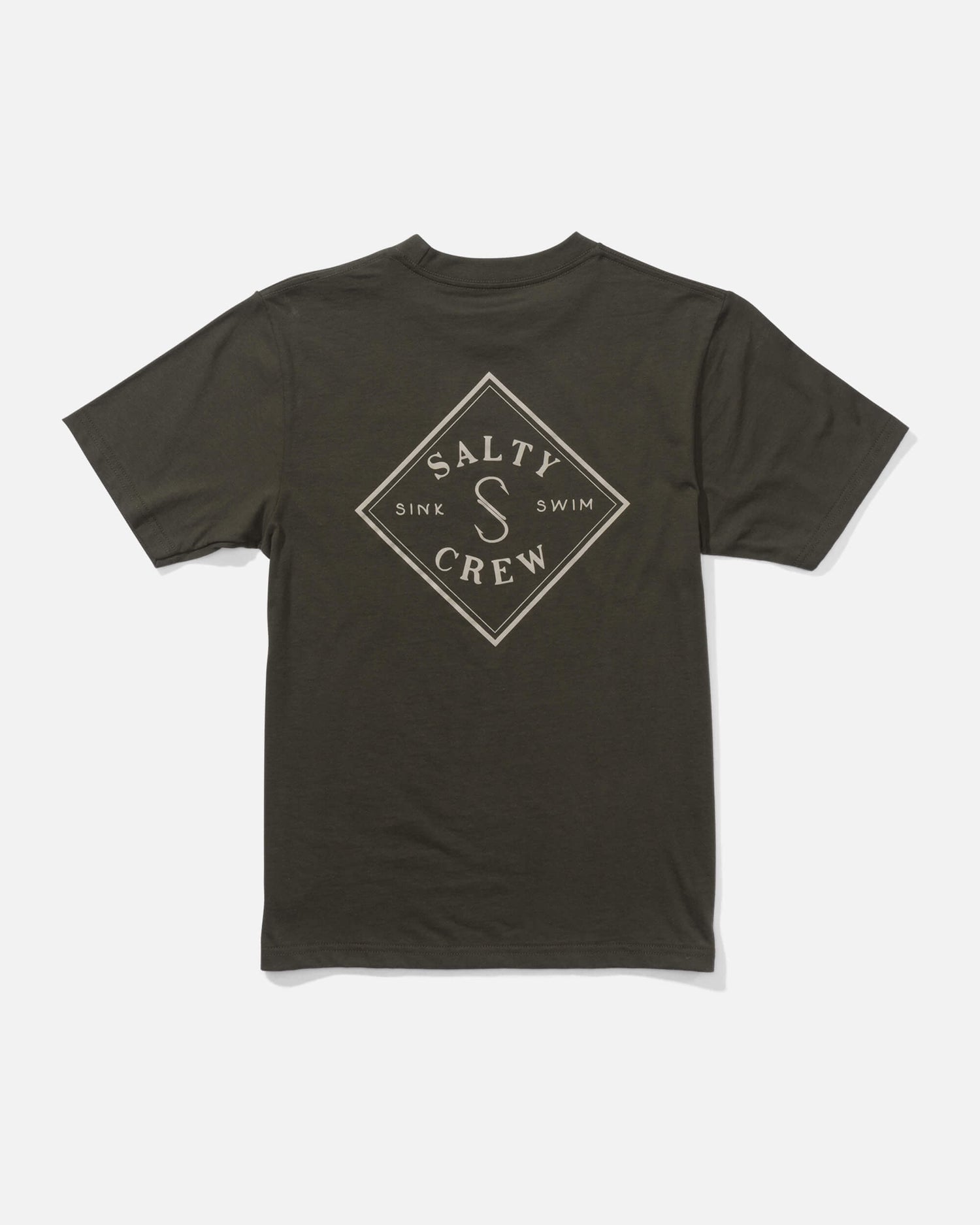 Salty crew T-SHIRTS S/S Tippet  S/S Tee Kids - Dusty Olive in DUSTY OLIVE