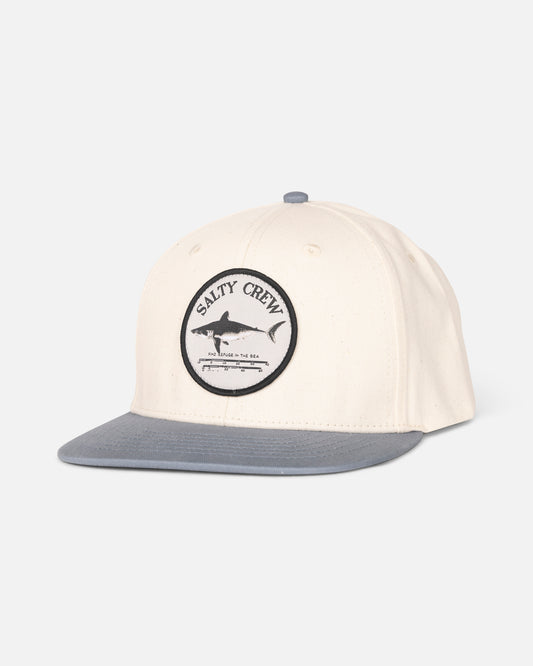 Bruce  6 Panel Kids - Off White/Slate