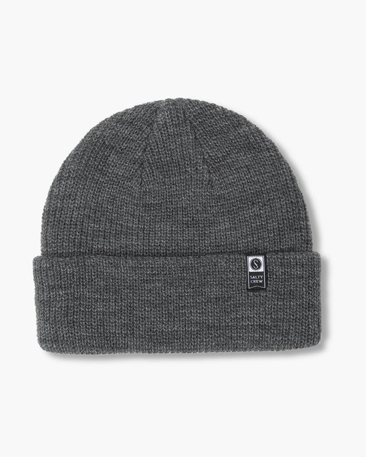 front view of Alpha Charcoal Heather Beanie
