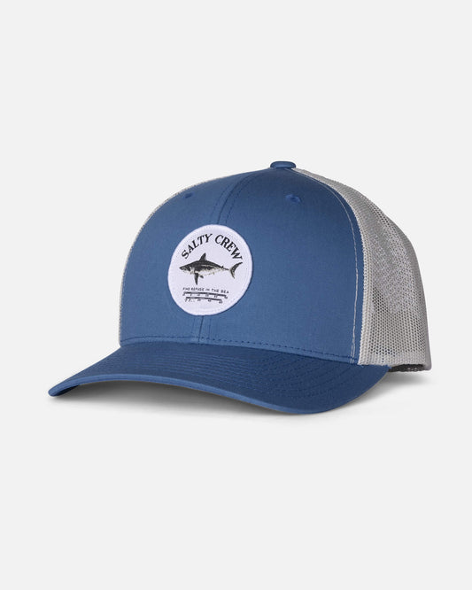 Salty crew HATS Bruce Trucker - Steelblue/Silver in STEELBLUE/SILVER