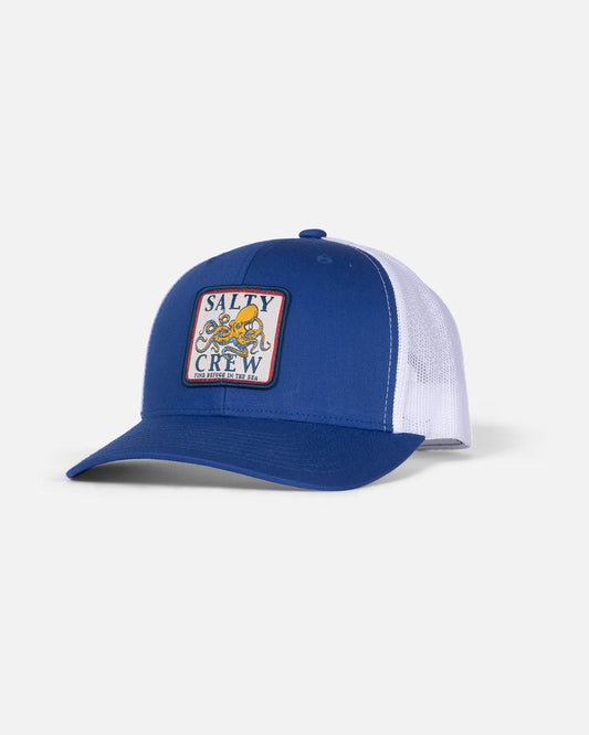 Salty crew HATS Ink Slinger Retro Trucker - Royal Blue/White in ROYAL BLUE/WHITE