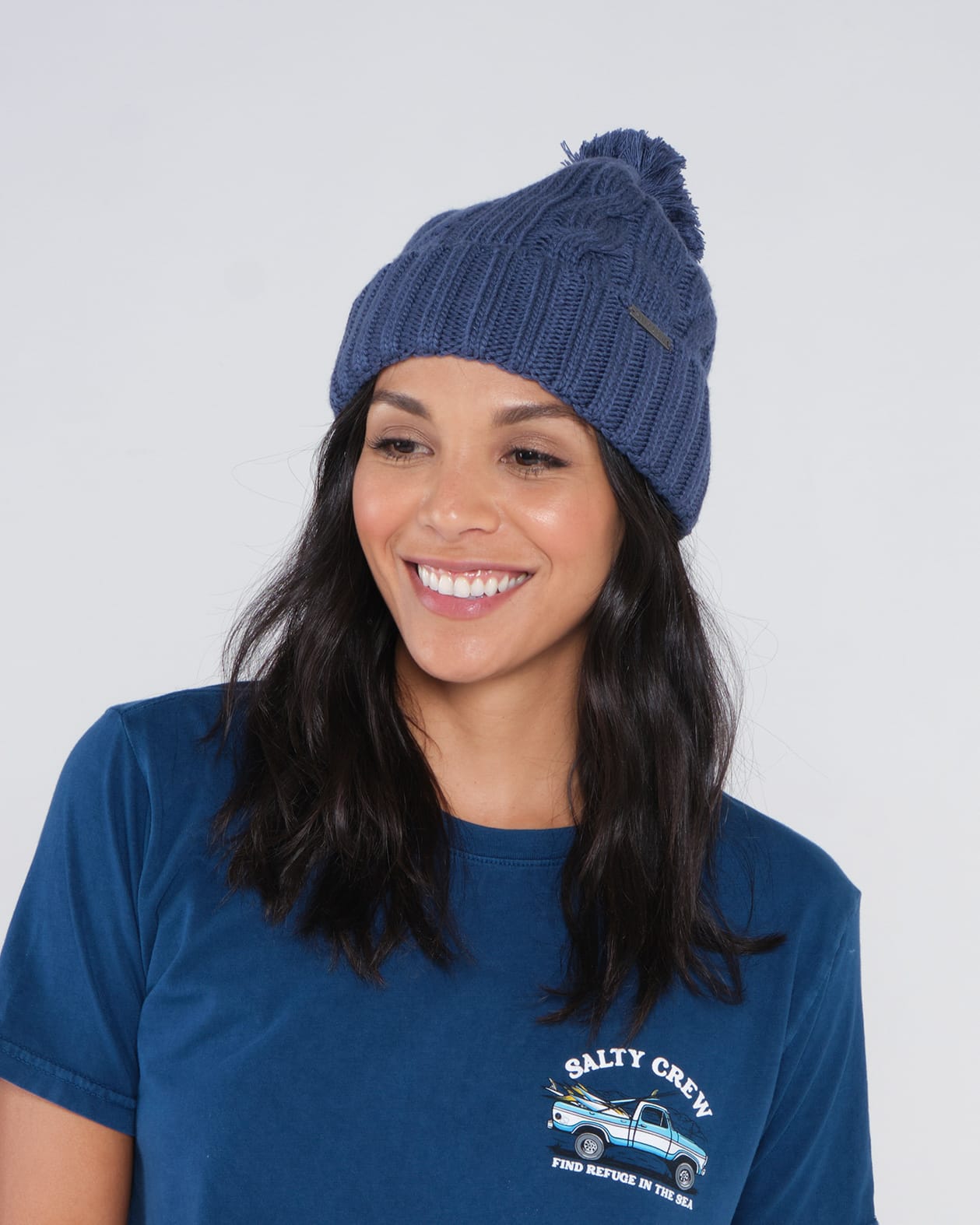 Salty Crew Womens - Halyard Beanie - Blue Steel