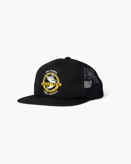 Salty crew HATS Interclub Trucker - Black in Black