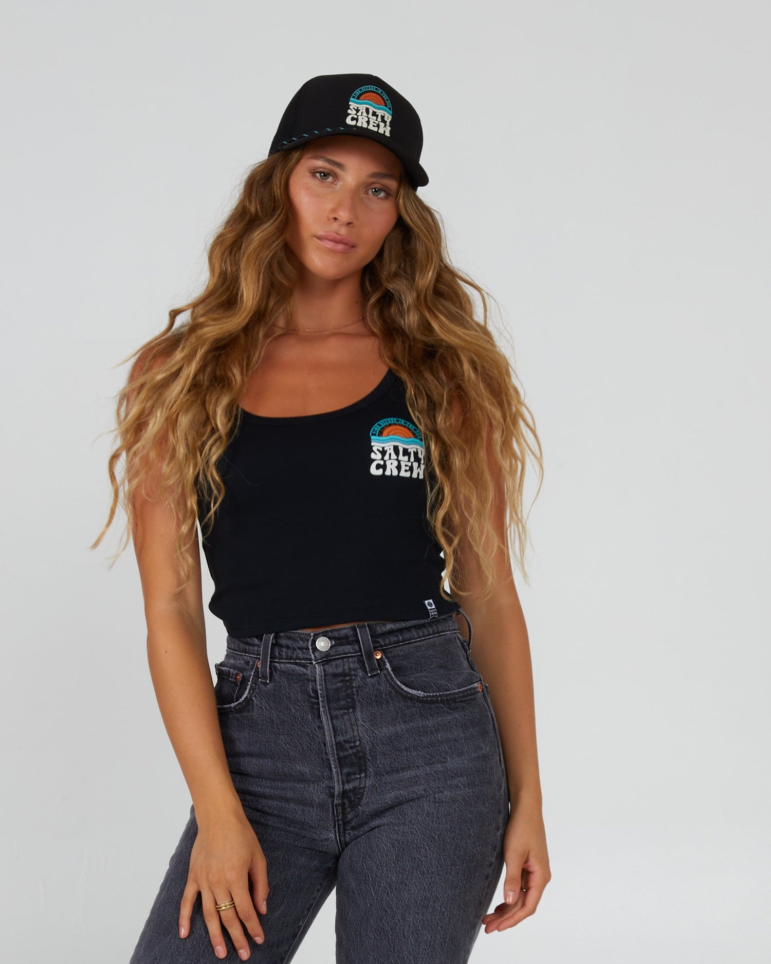 Salty Crew Womens - Sundown Trucker - Black