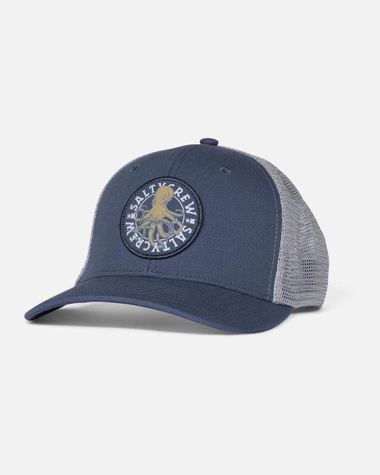 Salty crew HATS Tentacles Retro Trucker - Slate in SLATE