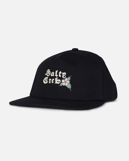Salty crew HATS Hopper  5 Panel - Black in Black
