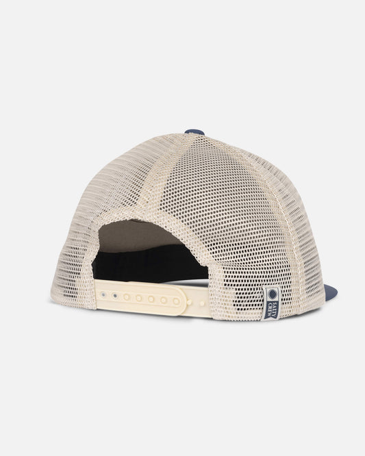 Salty crew HATS Marlin Diamond  Trucker Kids - Oyster/Slate in Oyster/Slate