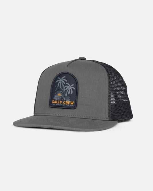 Salty crew HATS Palmdale  Rtro Trckr Kids - Charcoal in Charcoal