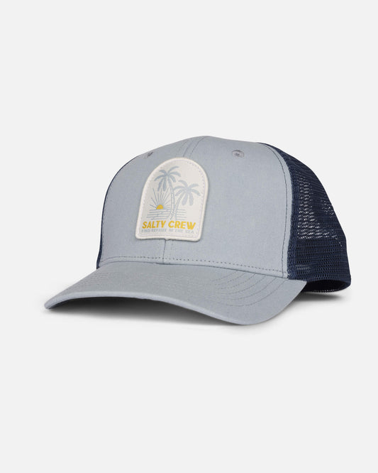 Salty crew HATS Palmdale Retro Trucker - Blue/Navy in Blue/Navy