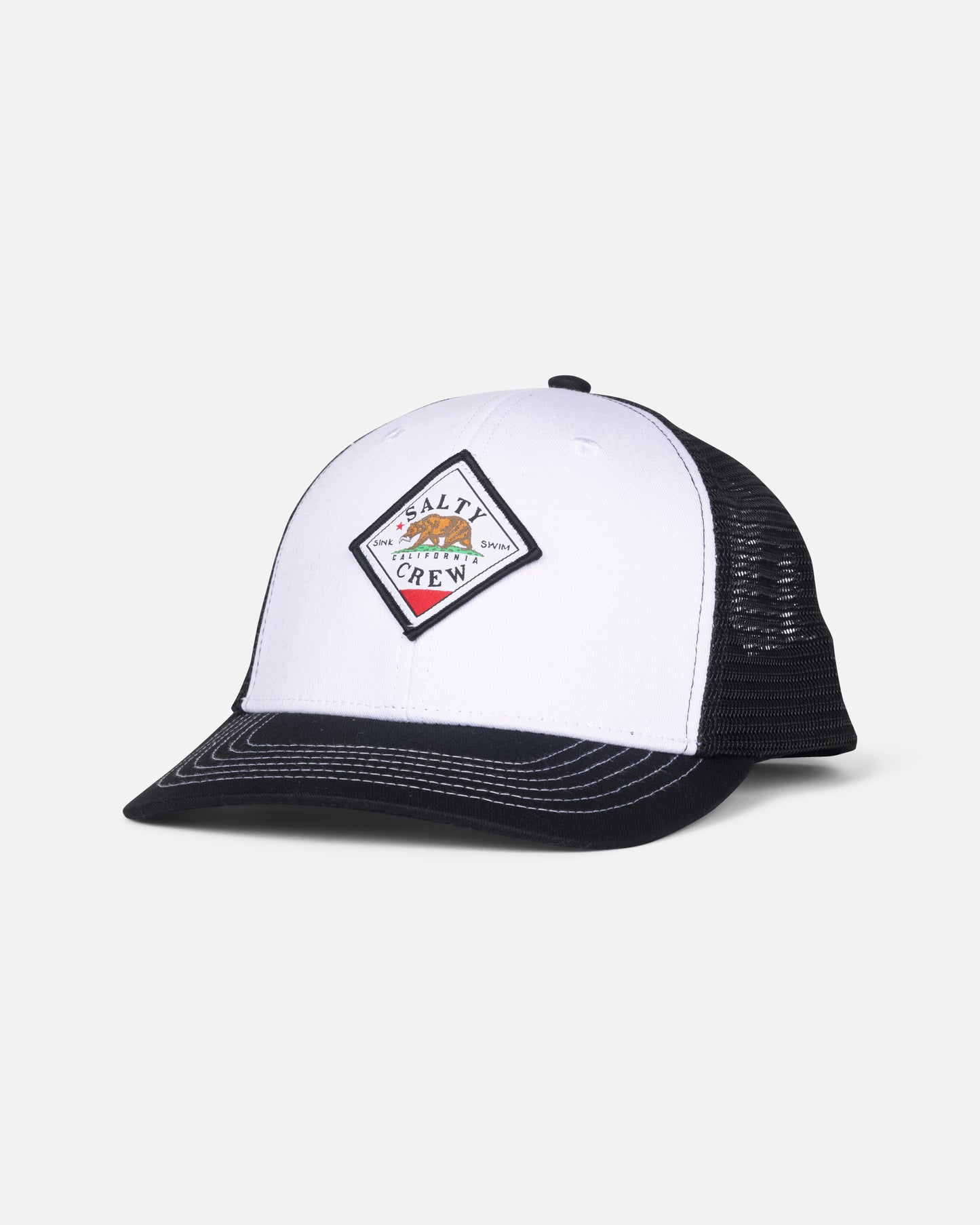 Patched Retro Trucker - Black/White