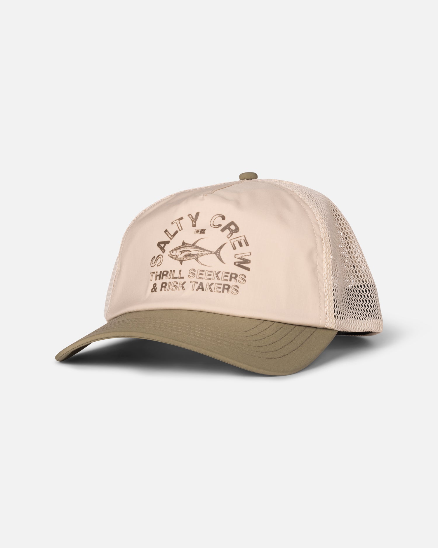 Stamped Trucker - Off White/Fern