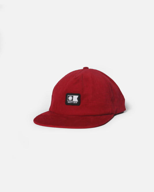 Flagship Cord Snapback - Washed Red