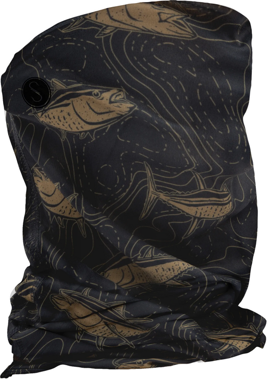 Mariner Lite Neck Gaiter - Navy Gold