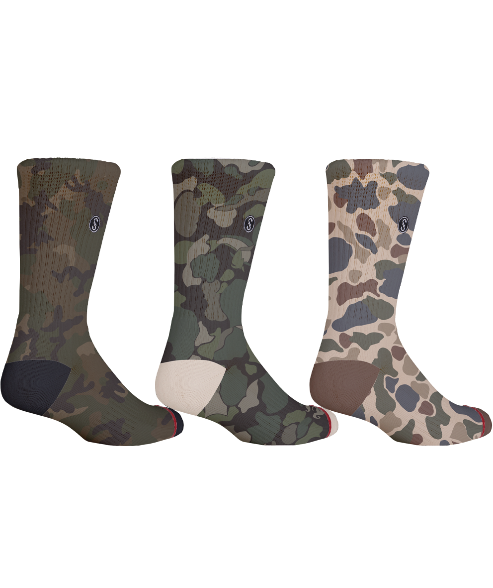 Camo Sock 3 Pack - Multi