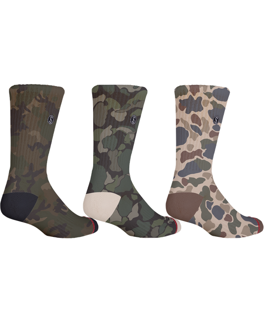 Camo Sock 3 Pack - Multi