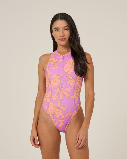 Rose Parade Surf Suit - Violet