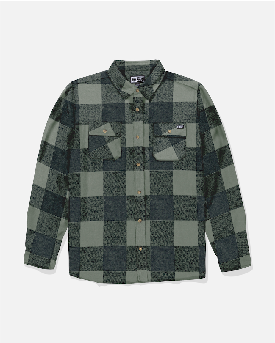 Daybreak Flannel - Green/Black