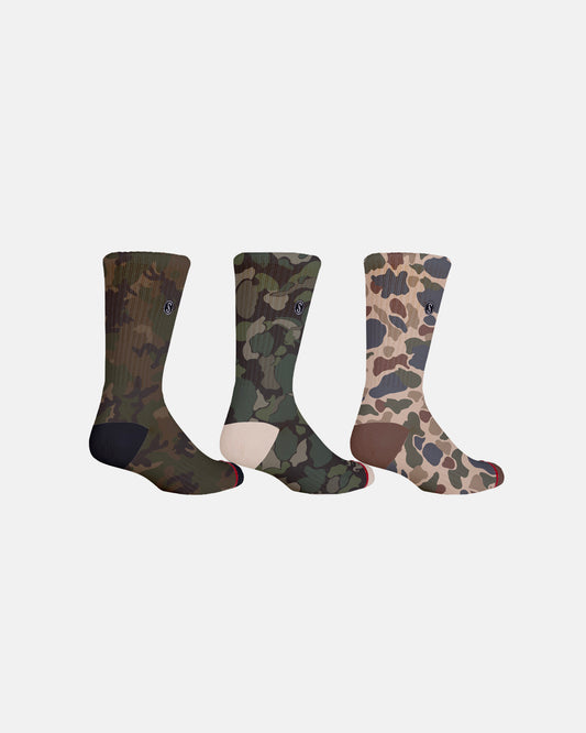 Camo Sock 3 Pack - Multi