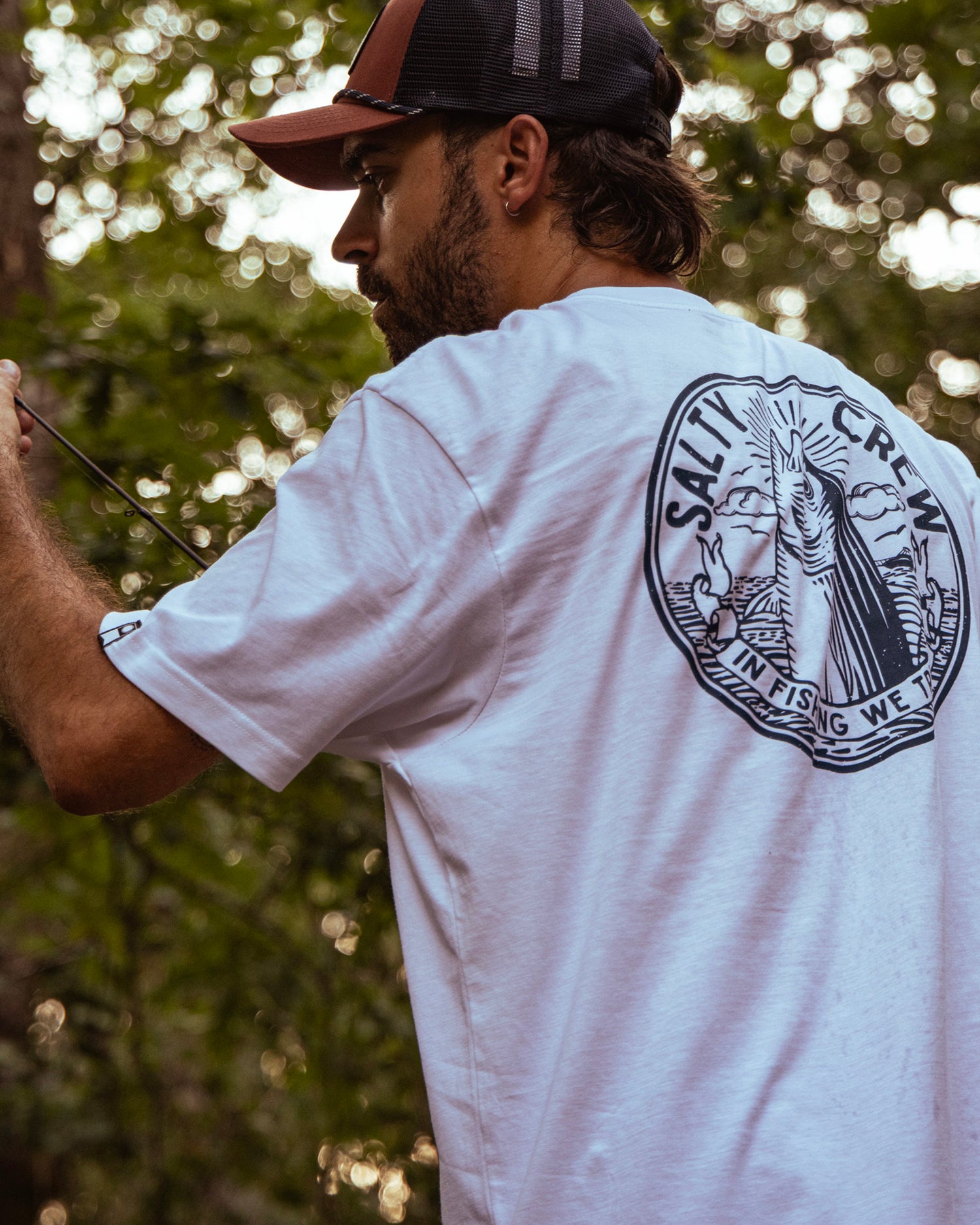 In Fishing We Trust S/S Tee - White