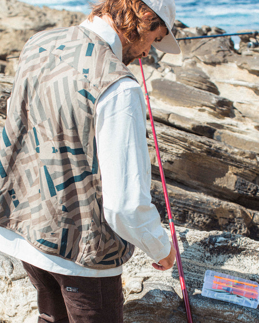 Stream Tech Vest - Khaki Dazzle
